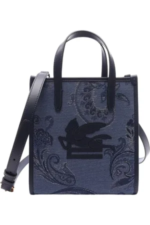 Etro Frauen Handtaschen - shop love trotter s denim jaquard - blau