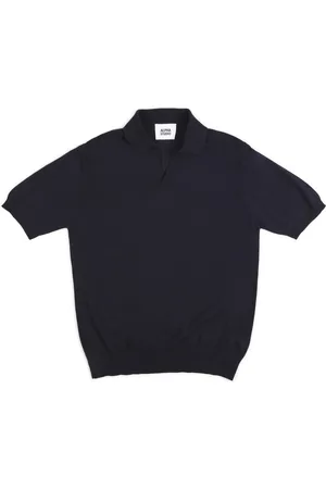 ALPHA STUDIO Polo V. M/m Baumwolle Crepe AU-5021B 1043 BLU