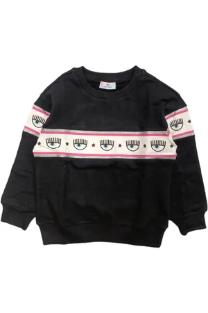Chiara Ferragni Schwarzes Sweatshirt Maxilogomania 0050 510608 0250
