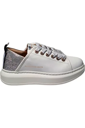 Alexander Smith Schuhe fur Damen Wembley Frau- WeiB Silber