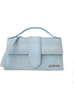 Jacquemus Handtasche Le Grand Child Croisiere in blauem Leder