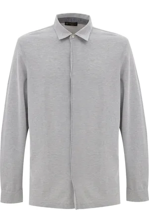 corneliani Shirt grau lange Armel