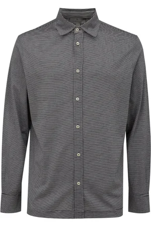 CANALI Shirt grau lange Armel