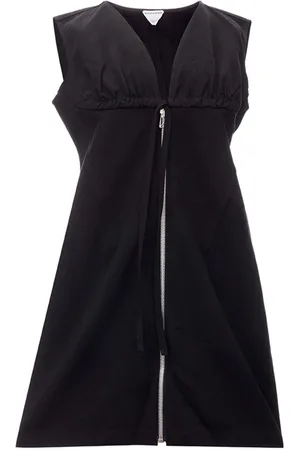 Bottega Veneta Kleid geburstet Baumwolle Twill
