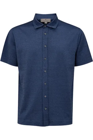 CANALI Shirt kurzer Armel blau