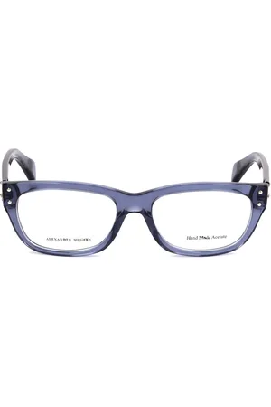Alexander McQueen Brillenfassung AMQ-4223-BMP Blau Ø 52 mm