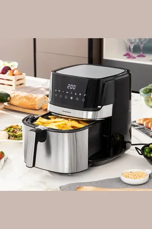 InnovaGoods Heißluftfritteuse Fryinn Pro 5500 Schwarz 1700 W 5,5 L Edelstahl