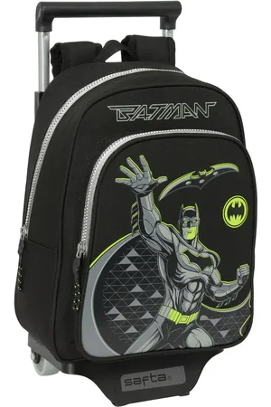 Batman Schulrucksack mit Rädern Game over Schwarz 27 x 33 x 10 cm