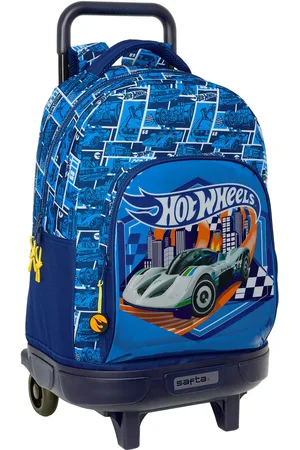 Hot Wheels Schulrucksack mit Rädern Sonny Marineblau 33 x 45 x 22 cm