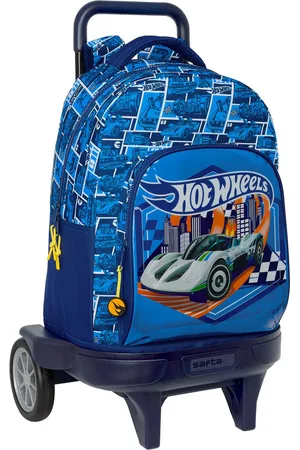 Hot Wheels Schulrucksack mit Rädern Sonny Marineblau 33 x 45 x 22 cm