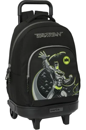 Batman Schulrucksack mit Rädern Game over Schwarz 33 x 45 x 22 cm