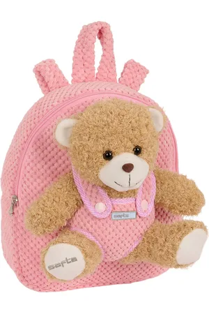 Safta Kinderrucksack Plüschbär Rosa 23 x 27 x 7,5 cm