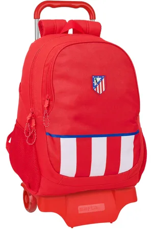 ATLETICO MADRID Schulrucksack mit Rädern Rot 32 x 44 x 16 cm