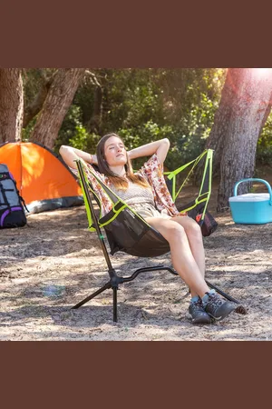 InnovaGoods Klappbarer Camping-Schaukelstuhl Kamprock