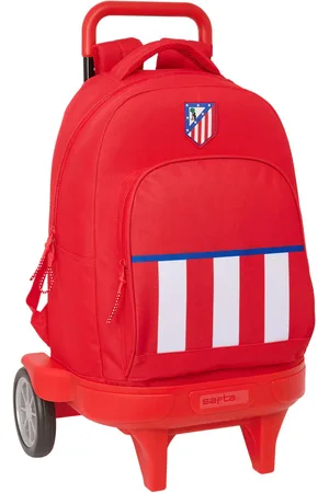 ATLETICO MADRID Schulrucksack mit Rädern Rot 33 x 45 x 22 cm