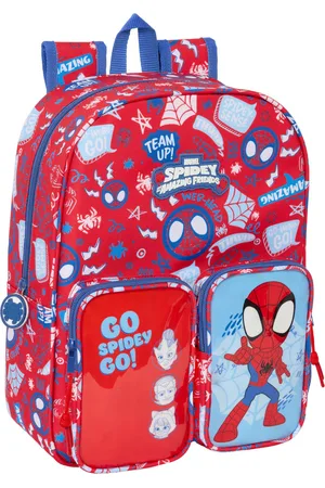 SPIDERMAN Schulrucksack Rescue Blau Rot 26 x 34 x 11 cm