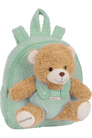 Safta Kinderrucksack Plüschbär türkis 23 x 27 x 7,5 cm
