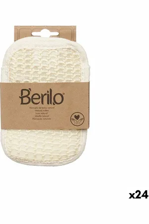 Berilo Waschlappen B7083-5 Weiß Beige (24 Stück)