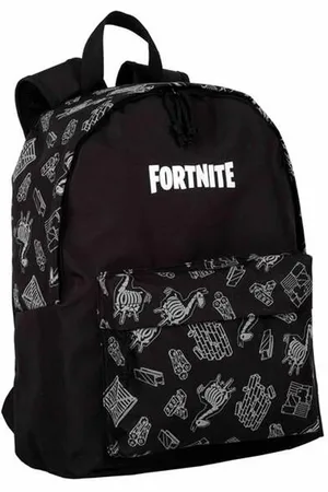 Fortnite Schulrucksack Dark black Schwarz 41 x 31 x 13,5 cm Reflektierend