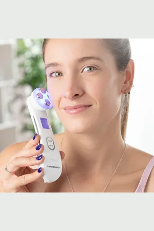 InnovaGoods Gesichtsmassagegerät mit Radiofrequenz, Phototherapie und Elektrostimulation Wace