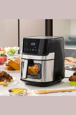 InnovaGoods Heißluftfritteuse Fryinn View 6500 Schwarz 1700 W 6,5 L Edelstahl