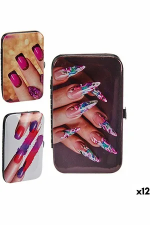BigBuy Home Maniküre-Set Kunststoff Nägel (12 Stück)