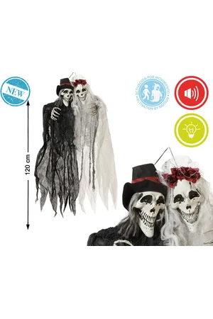 BigBuy Home Halloween-Dekoration Skelett 120 x 60 cm