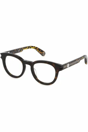 Philipp Plein Brillenfassung VPP024V-49722Y-21G Braun Ø 49 mm