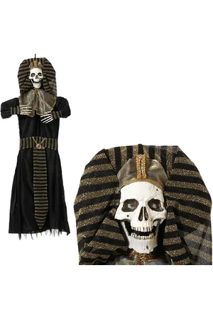 BigBuy Home Halloween-Dekoration Pharao Skelett 130 x 100 cm