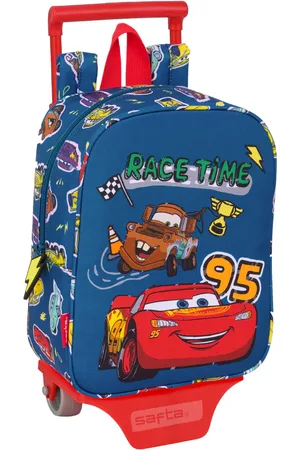 Cars Schulrucksack mit Rädern Racing Marineblau 22 x 27 x 10 cm