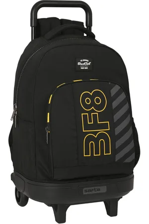 Blackfit8 Schulrucksack mit Rädern Zone Schwarz 33 X 45 X 22 cm