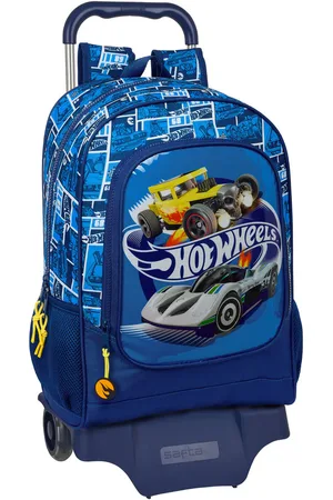Hot Wheels Schulrucksack mit Rädern Sonny Marineblau 32 x 42 x 14 cm