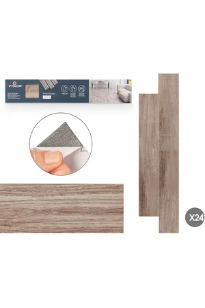 Gift Decor Vinyl Parquet Grau 24 Stück
