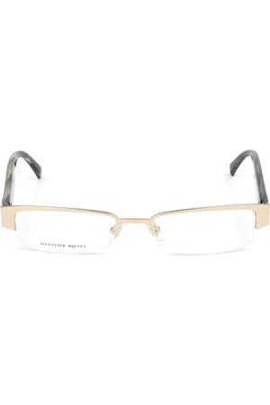 Alexander McQueen Brillenfassung AMQ-4159-R2E Gold Ø 51 mm