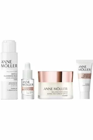 Anne Möller Unisex-Kosmetik-Set Rosâge Balance Extra-Rich Repairing Cream 4 Stücke