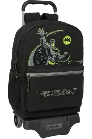 Batman Schulrucksack mit Rädern Game over Schwarz 30 x 43 x 14 cm