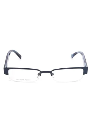 Alexander McQueen Brillenfassung AMQ-4159-R1I Blau Ø 51 mm