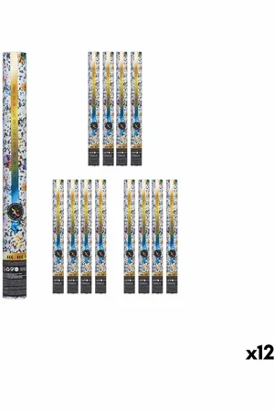 BigBuy Home Konfettikanone NAVI-AR-482 Bunt Papier Pappe Kunststoff 5 x 78,5 x 5 cm (12 Stück)