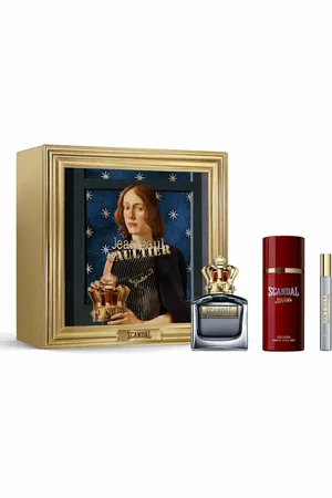 Jean Paul Gaultier Set mit Damenparfüm SCANDAL POUR HOMME EDT 3 Stücke