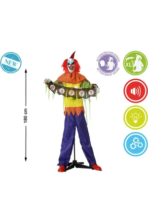 BigBuy Home Halloween-Dekoration Clown 180 x 120 x 18 cm