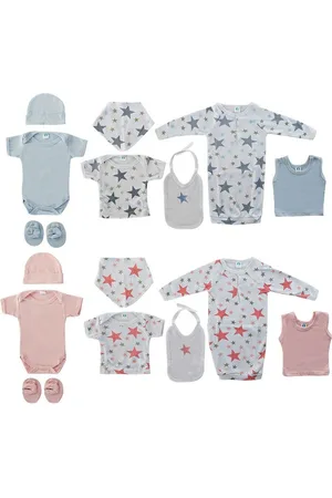 Dkd Home Decor Baby-Geschenk-Set 0-6 Monate Baumwolle (2 pcs)