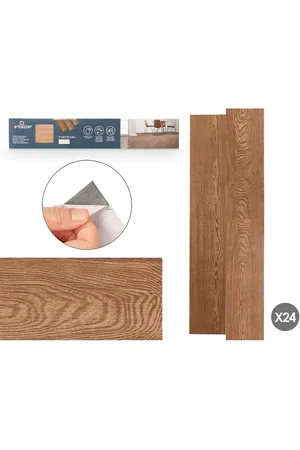 Gift Decor Vinyl Parquet Braun 24 Stück