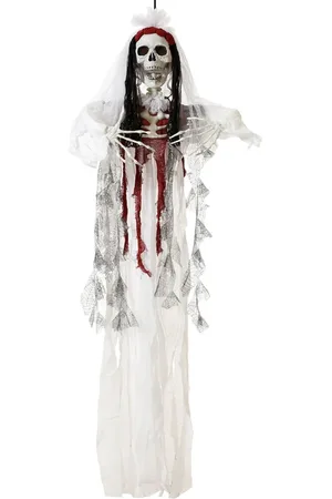 BigBuy Home Halloween-Dekoration Leichenbraut Skelett 160 x 116 cm