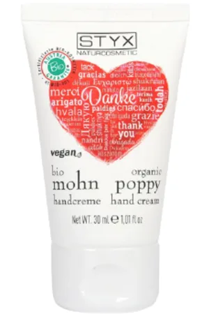 STYX Mohn Handcreme Bio - 30 ml Danke