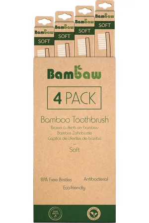 Bambaw Bambuszahnbürste Weich - 4 Stk