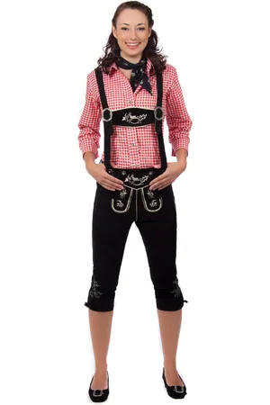 Edelnice Damen Trachtenlederhose Kniebundhose