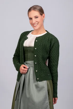 Edelnice Strickjacke Marlene moosgrün