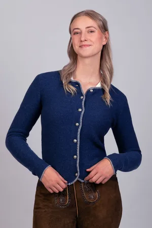Edelnice Strickjacke Mona königsblau