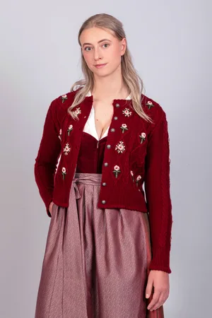 Edelnice Strickjacke Lucia bordeaux
