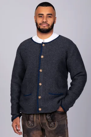 Edelnice Trachten Strickjacke Felix anthrazit